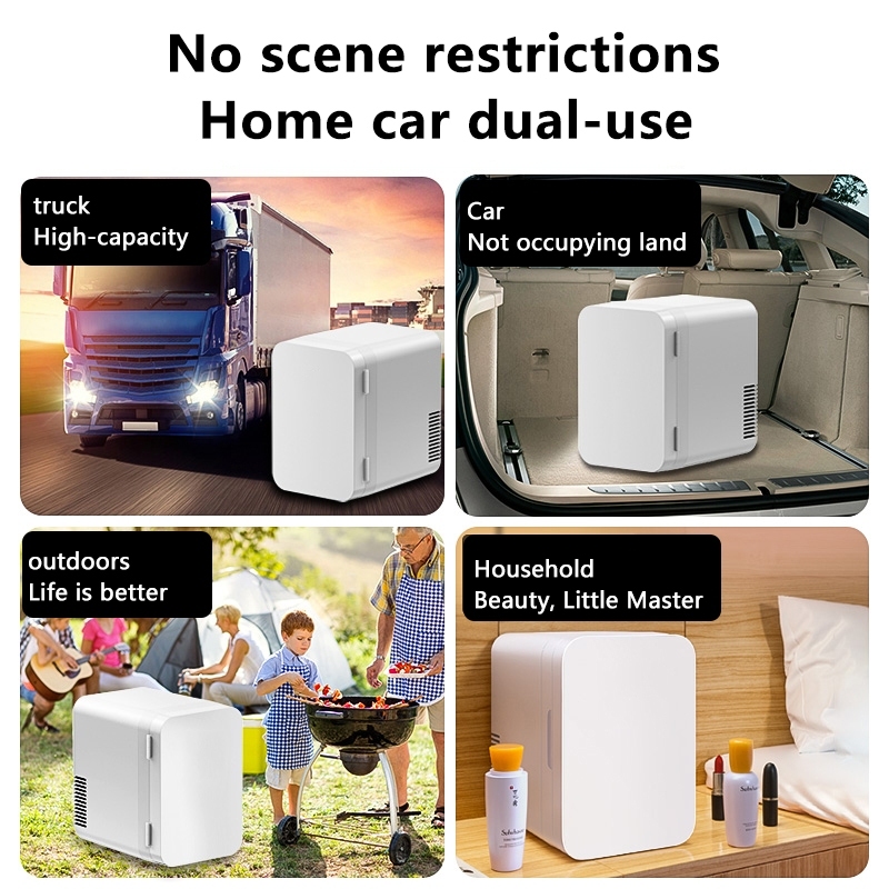 8L Mini Fridge Portable Car Refrigerator Electronic Cooling Beauty Mask ...