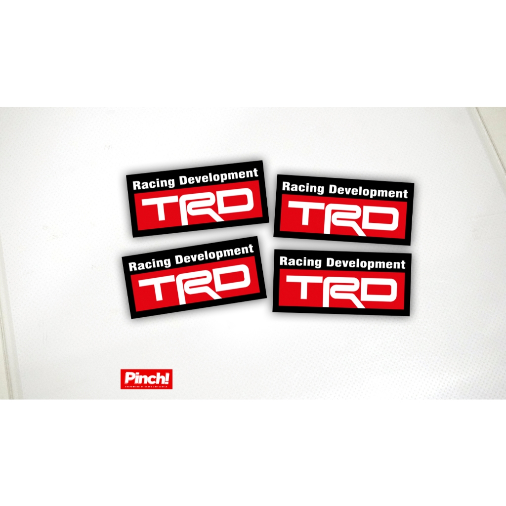 Pinch Automotive Sticker - TRD Racing Development (4pcs) | Shopee ...