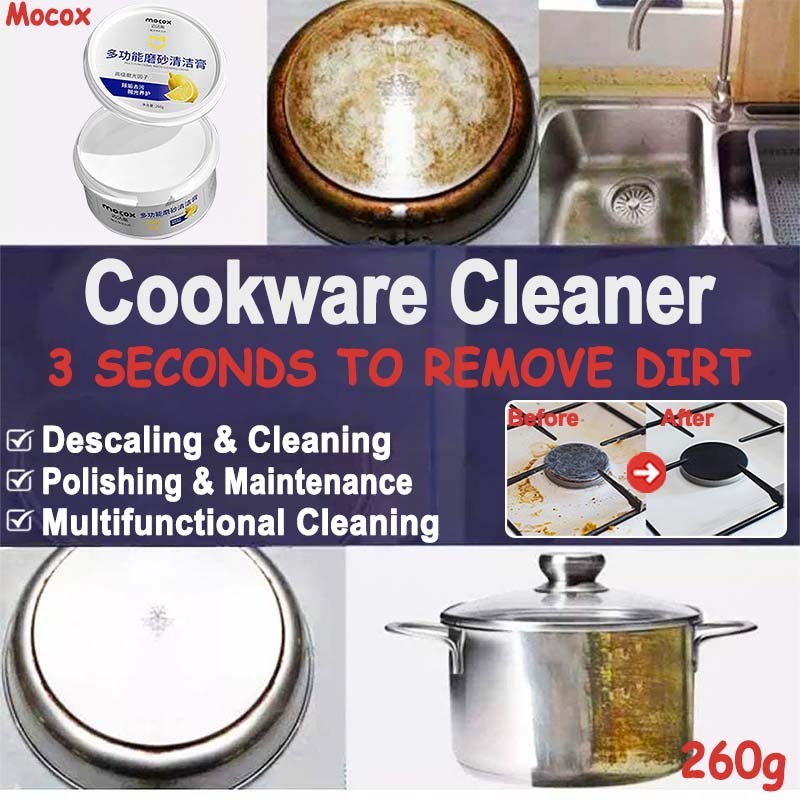 Mocox Cookware Cleaner 260g All Purpose Kitchen Stainless Steel Pot ...