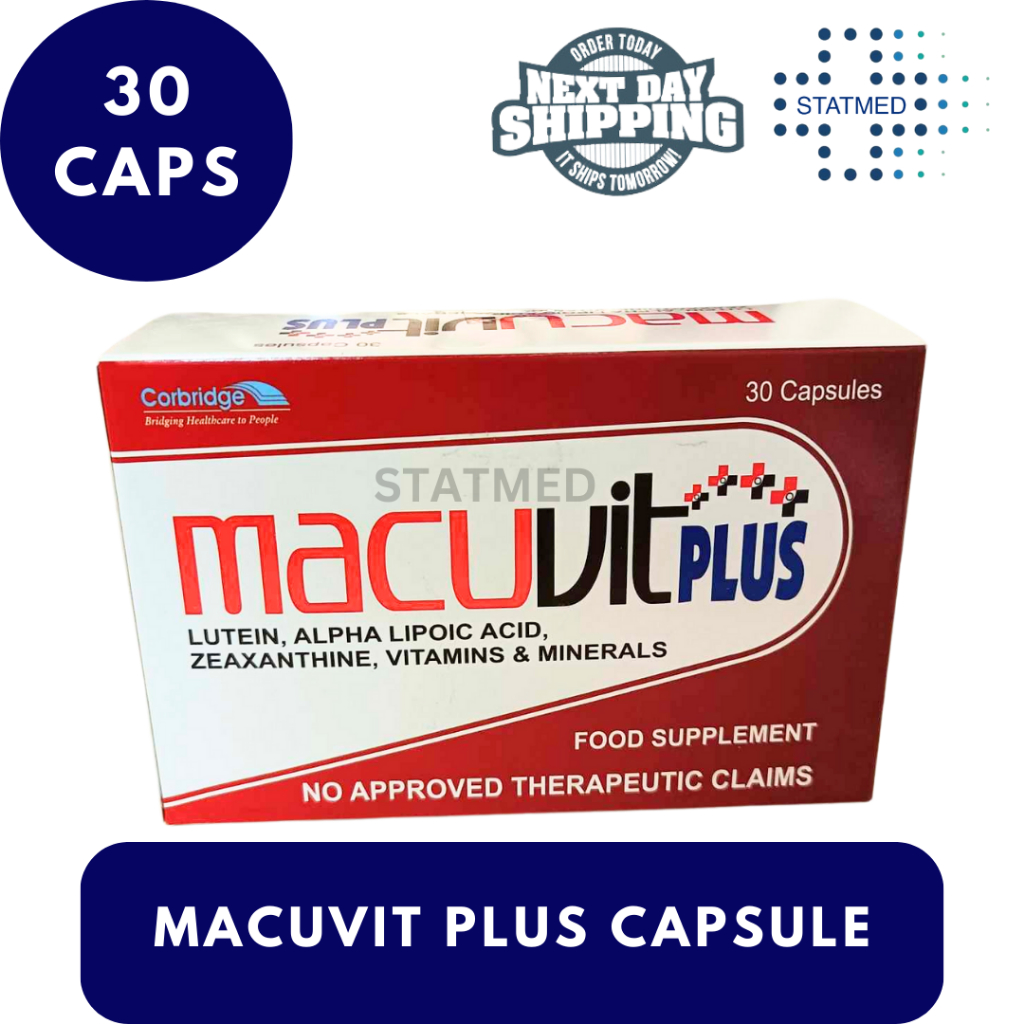 Macuvit Plus Capsule Food Supplement l 10 & 30 Caps | Shopee Philippines
