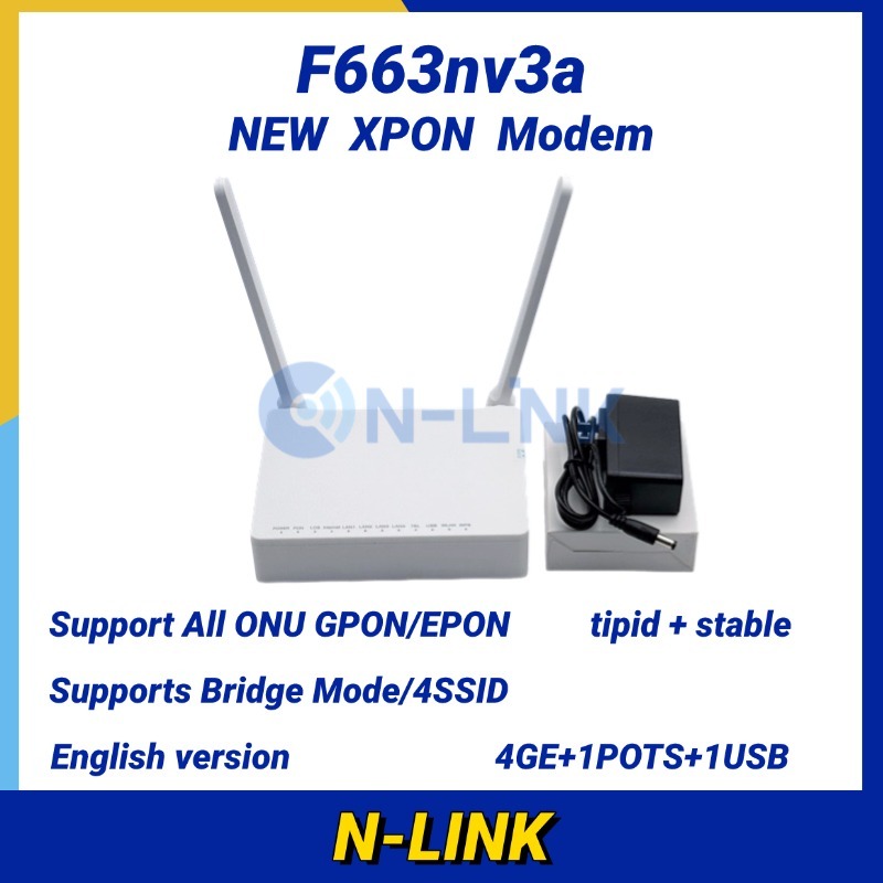 Brand New XPON F663NV3A Modem Router | EPON/GPON | Adapter Included ...