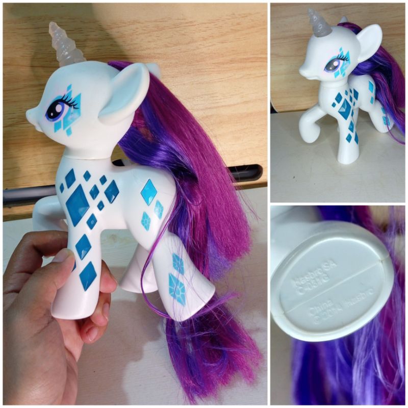 20cm my little pony rarity with diamond style figure toy | Shopee ...