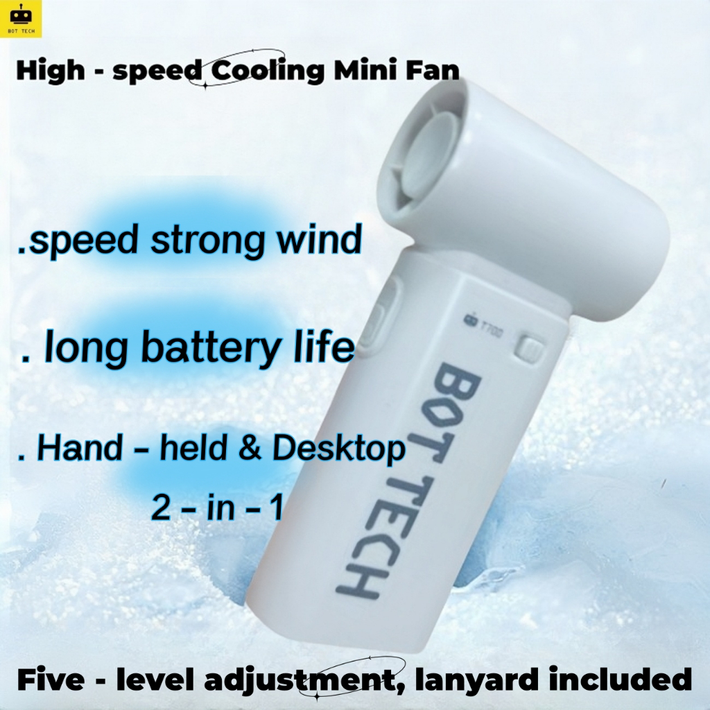 BOT TECH Handheld electric Fan BT-T700 Portable Jet miniFan ...