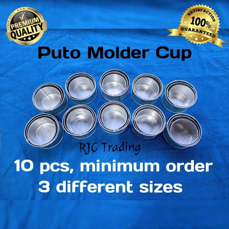 Puto Molder Cup, 10 pcs, Aluminium, 3 different size for puto cup ...