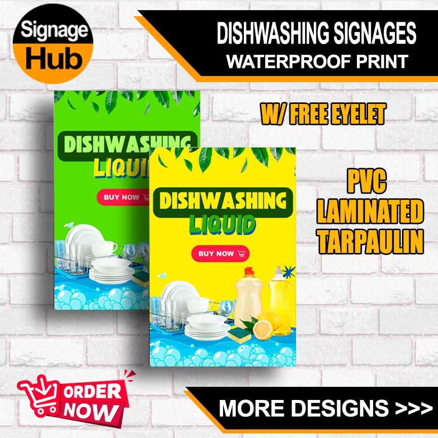 DISHWASHING LIQUID Signage | PVC Laminated or Tarpaulin Signage ...