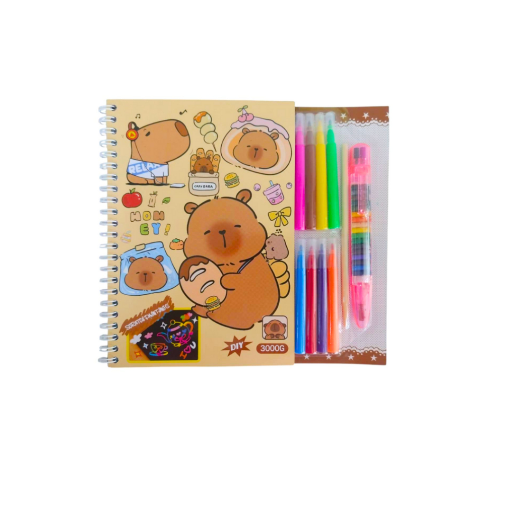 Capybara Scratch Painting Size a5 | Shopee Philippines