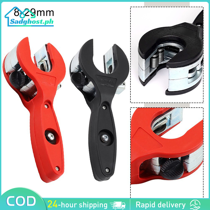 Efficient Ratchet Tube Cutter – Cuts Stainless Steel, Copper & Aluminum Pipes 8-29mm, Ideal For Tight Spaces (Red)