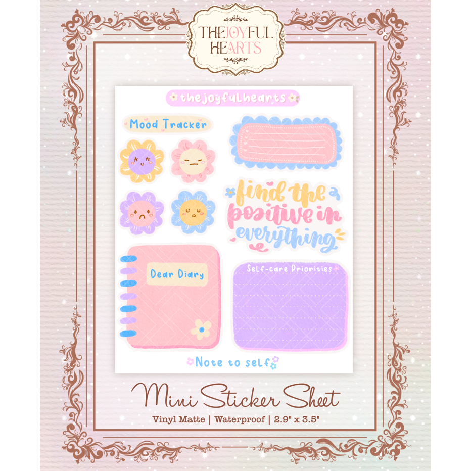 CUTE STICKER PLANNER - MINI JOURNALING STICKER SHEETS | JOURNALS