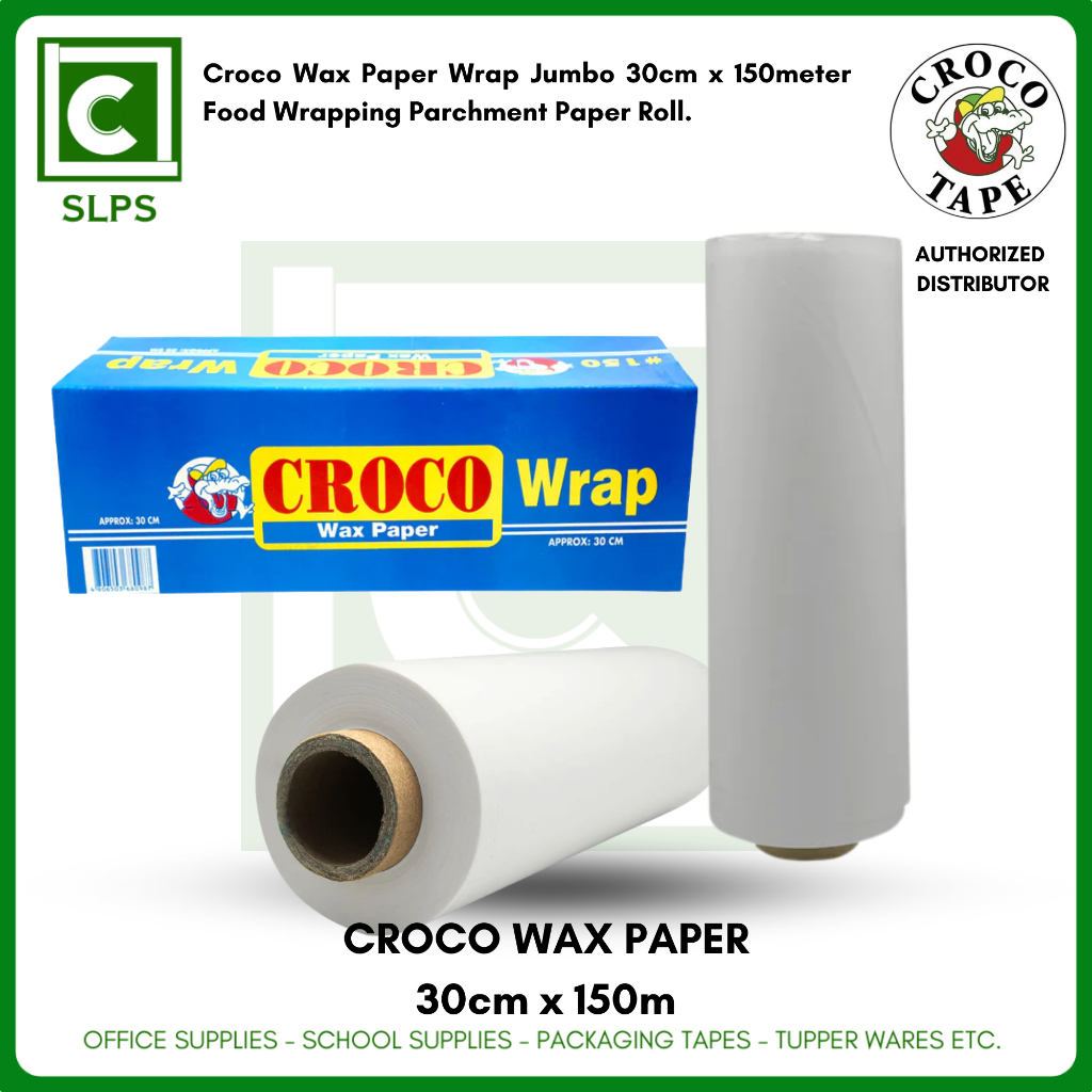 ORIGINAL Croco Wax Paper Wrap Jumbo 30cm x 150meter/30cm x 10m Food ...