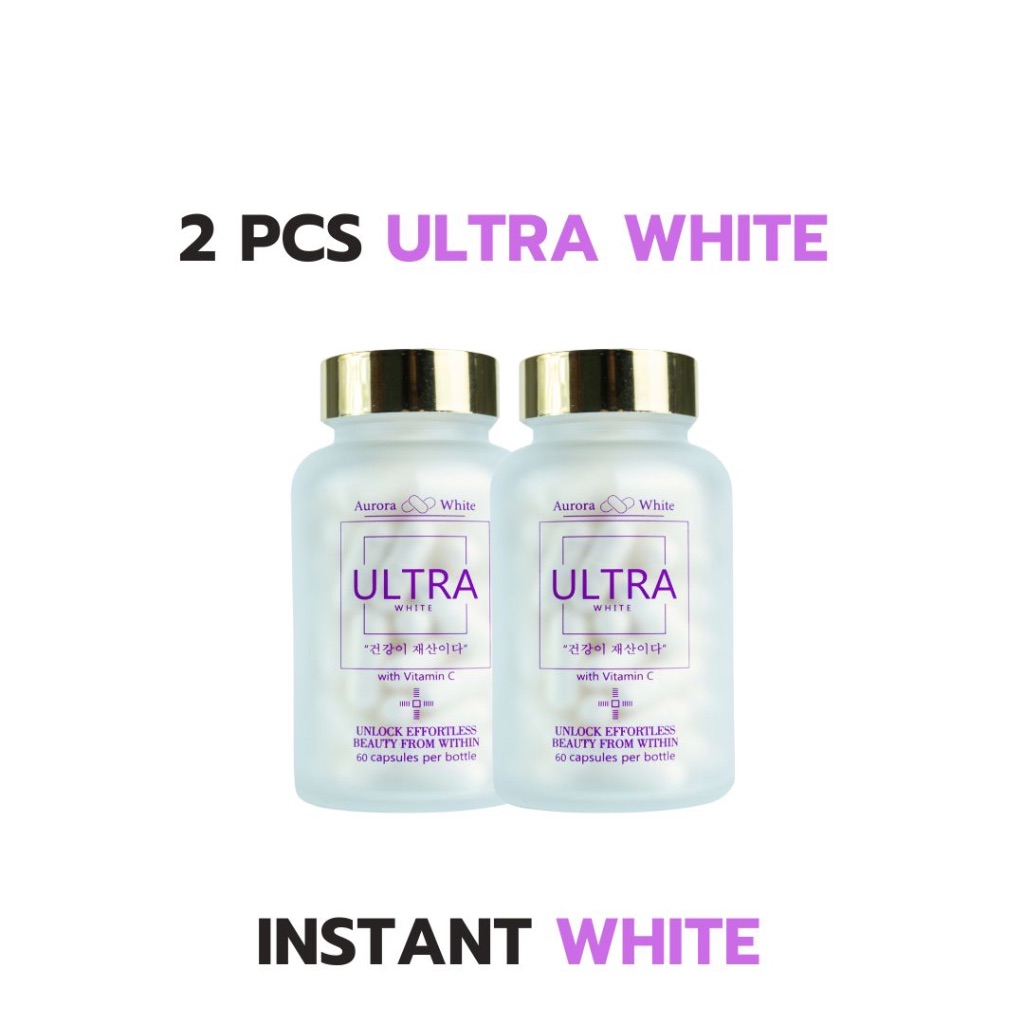 2] ULTRA White 650mg L- Glutathione Collagen Vitamin C Glowing Beauty  Supplement Capsules | Shopee Philippines