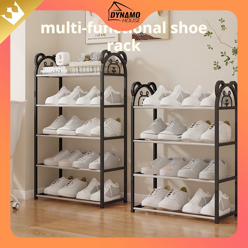 5 Layer Simple Cute Bear Shoe Rack Shoe Cabinet Student Dormitory ...
