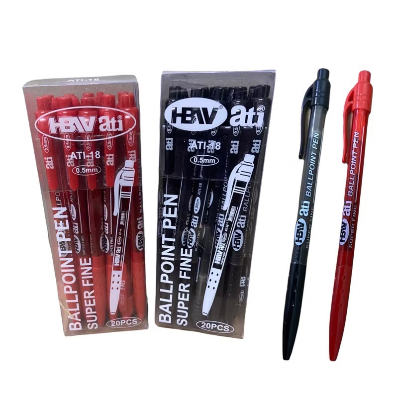 HBW ATI Ballpen Ballpens 0.5mm 20pcs per box Ball Pen Ball Pens BLACK ...