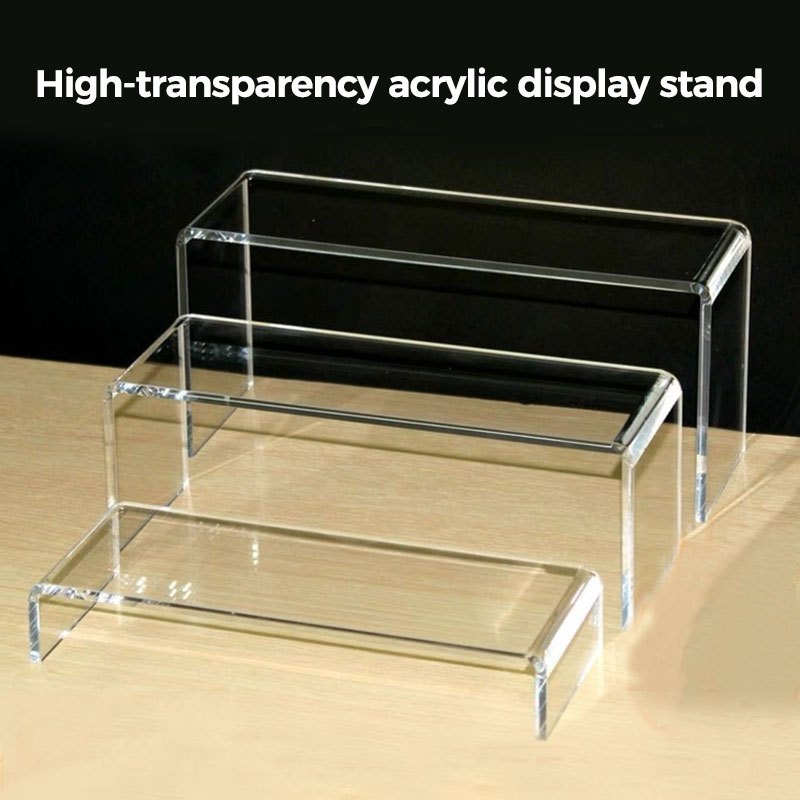 3PCS Acrylic Transparent Storage Rack Jewelry Cosmetics Display Rack ...