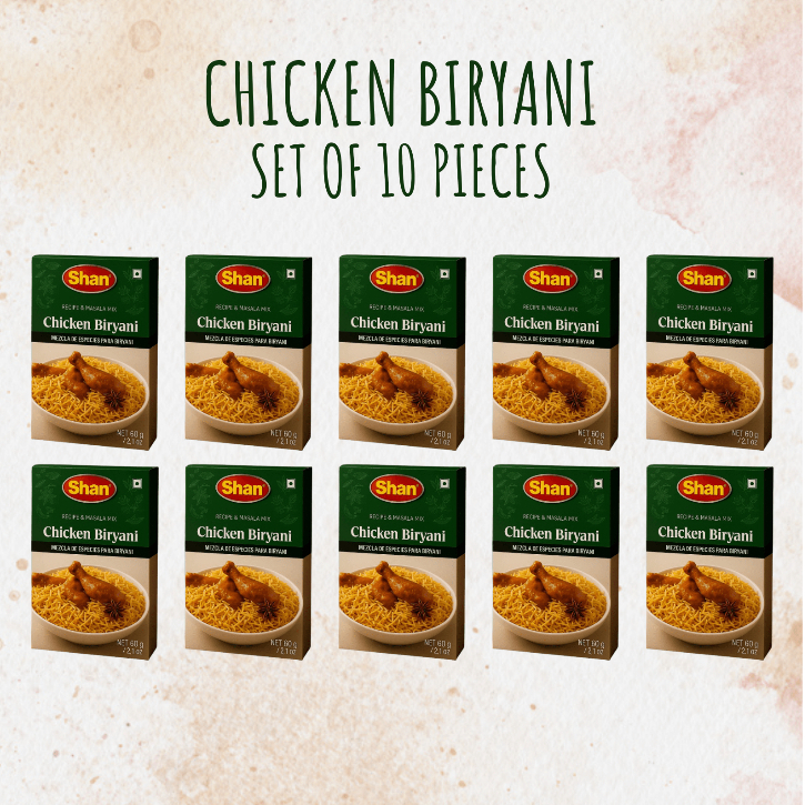 Shan Chicken Biryani Powder 10 Pieces Combo Set Best Powder For Chicken ...