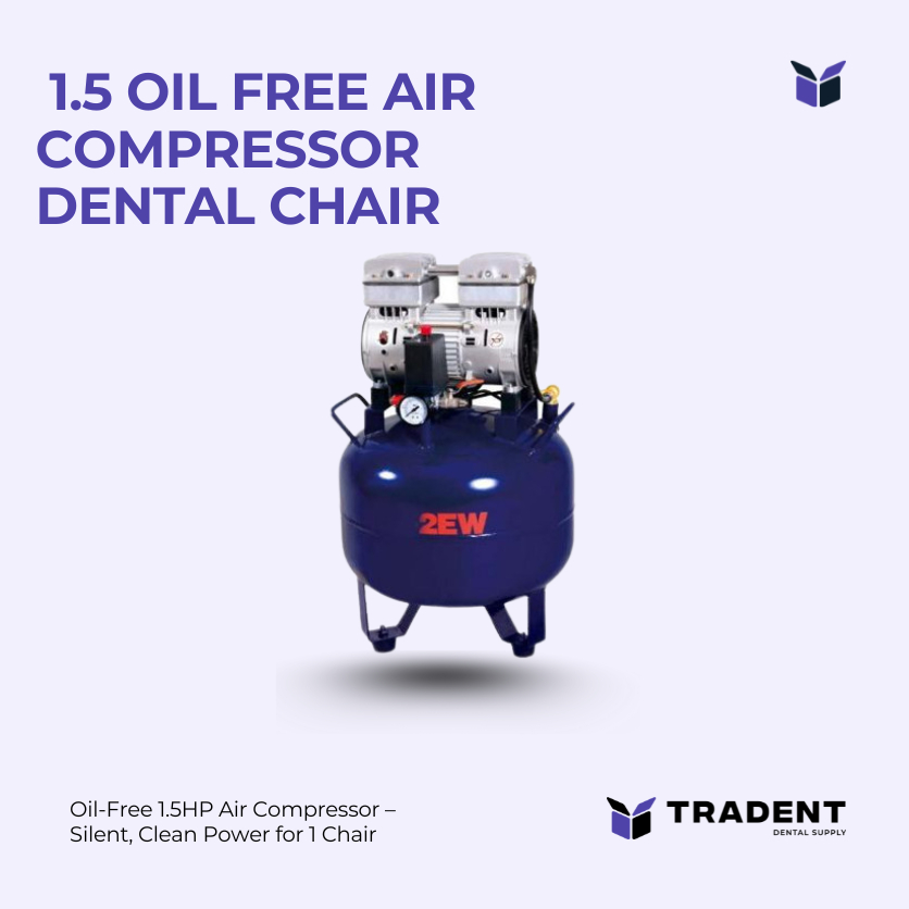 1.5 Oil Free Air Compressor Dental Chair Oil Free Air Compressor Silent ...