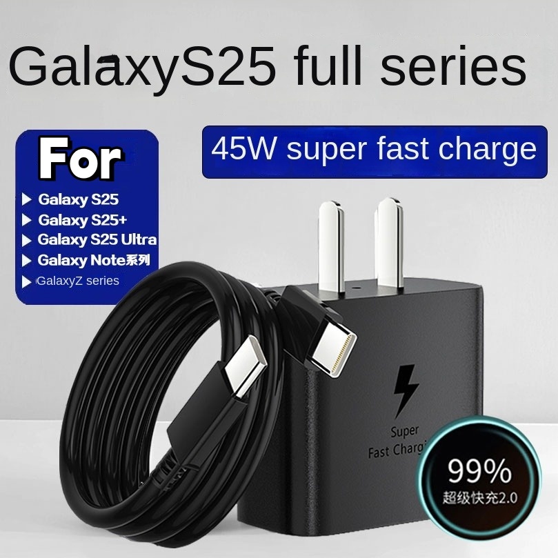 For Samsung 45W Super Fast Charge for Galaxy S25 Ultra S24 S23 S22 Note ...