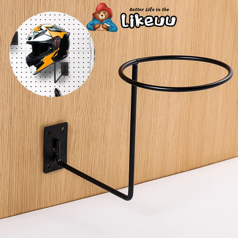Helmet Rack Wall Mounted Display Rack Motorcycle Helmet Rack Home Wall ...