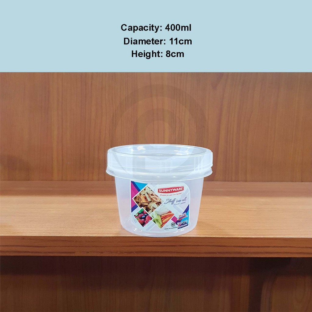 Sunnyware BPA Free Round Container 400/600/900/1250/1600ml Canister ...
