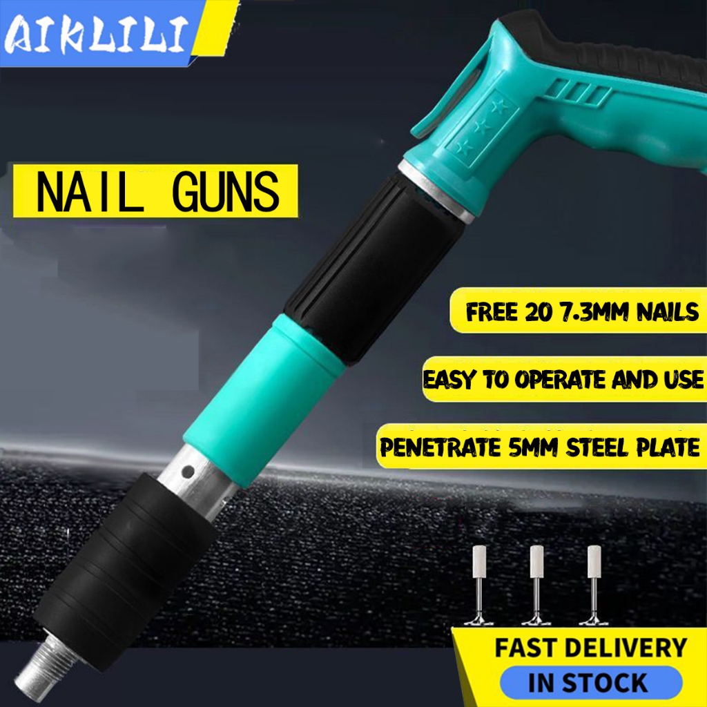 Nail 100pcs Nailer Gunner Rivet Tool For Concrete Rivet Steel Rivet ...