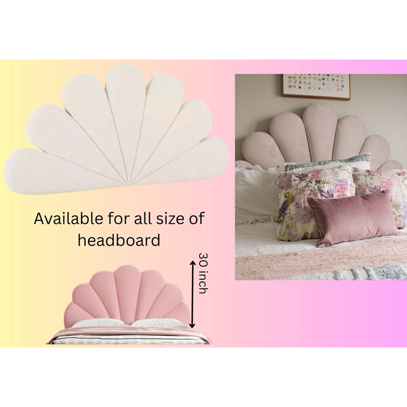 Shell headboard Queen size with garter | Shopee Philippines