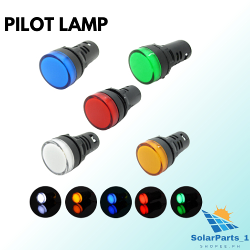 SOLARPARTS Led Pilot Light 22mm display panel AC 220V (Red, Green, Blue ...