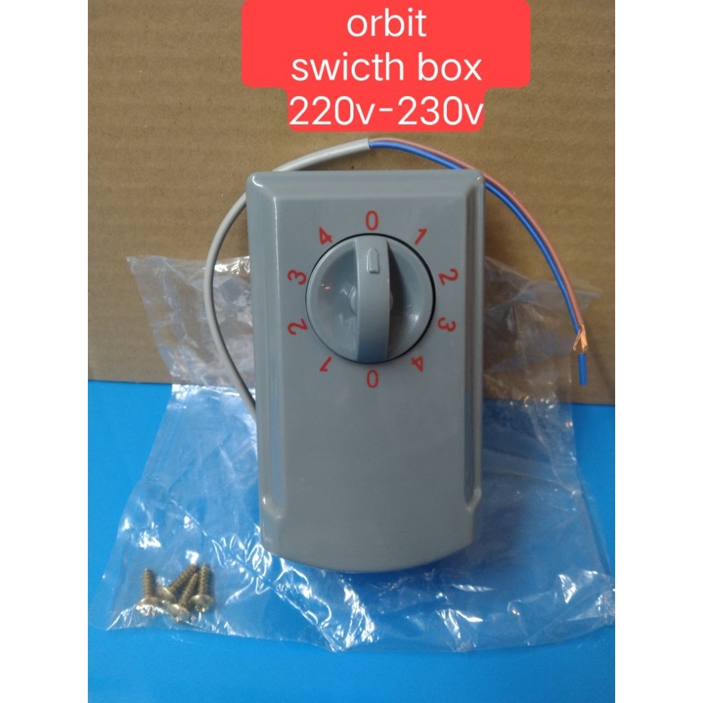 ORBIT SWITCH BOX SPEED CONTROLER FOR FAN PARTS | Shopee Philippines