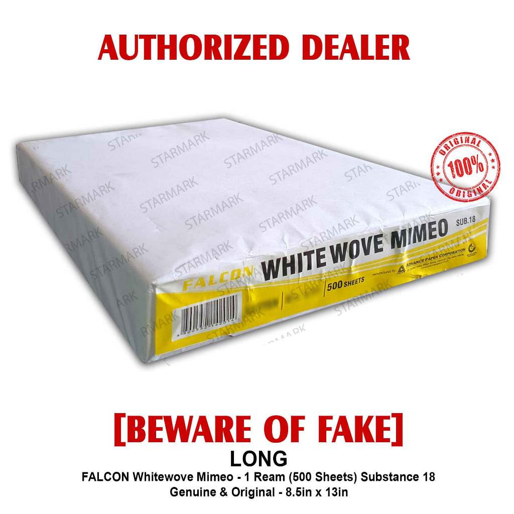 A PLUS or FALCON Whitewove Mimeo Paper Papers LONG 8.5x13in Sub.18 Red ...