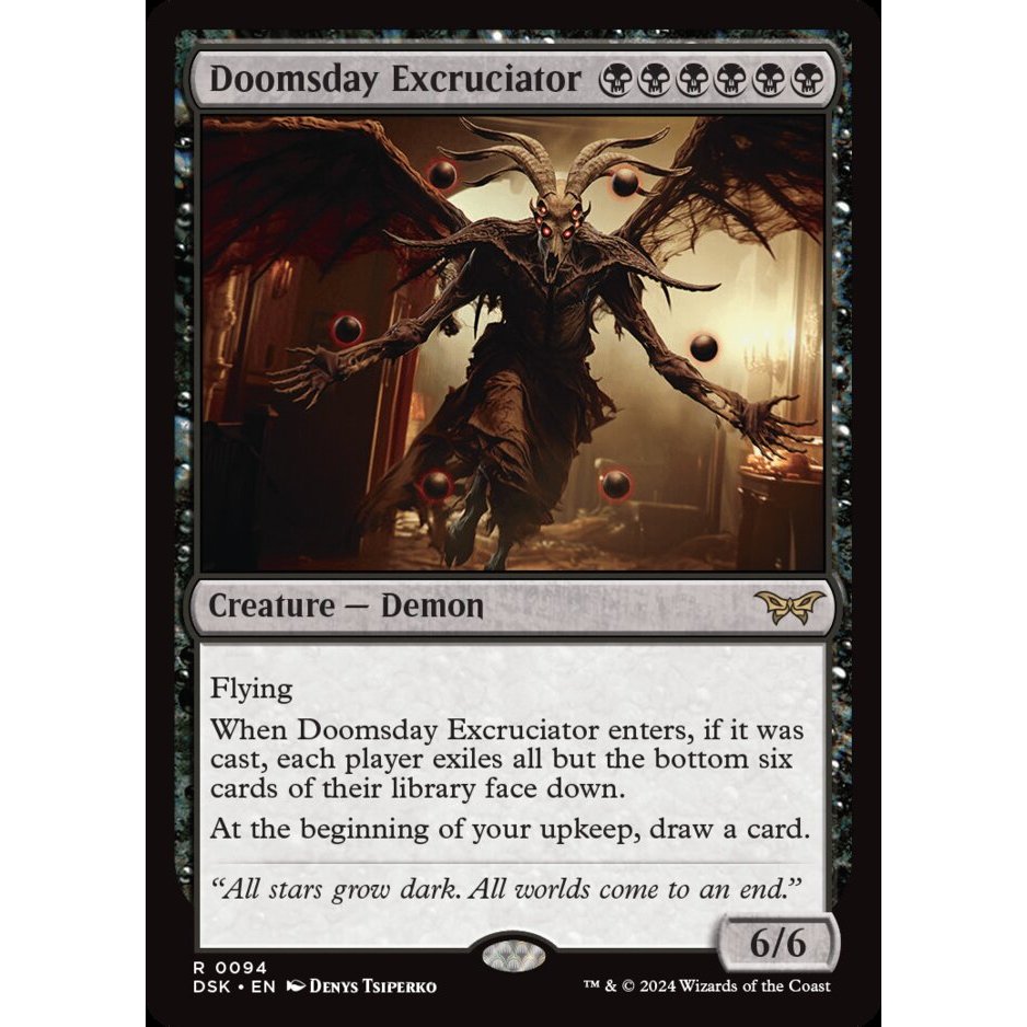 Doomsday Excruciator Foil Duskmourn: House of Horror | Shopee Philippines