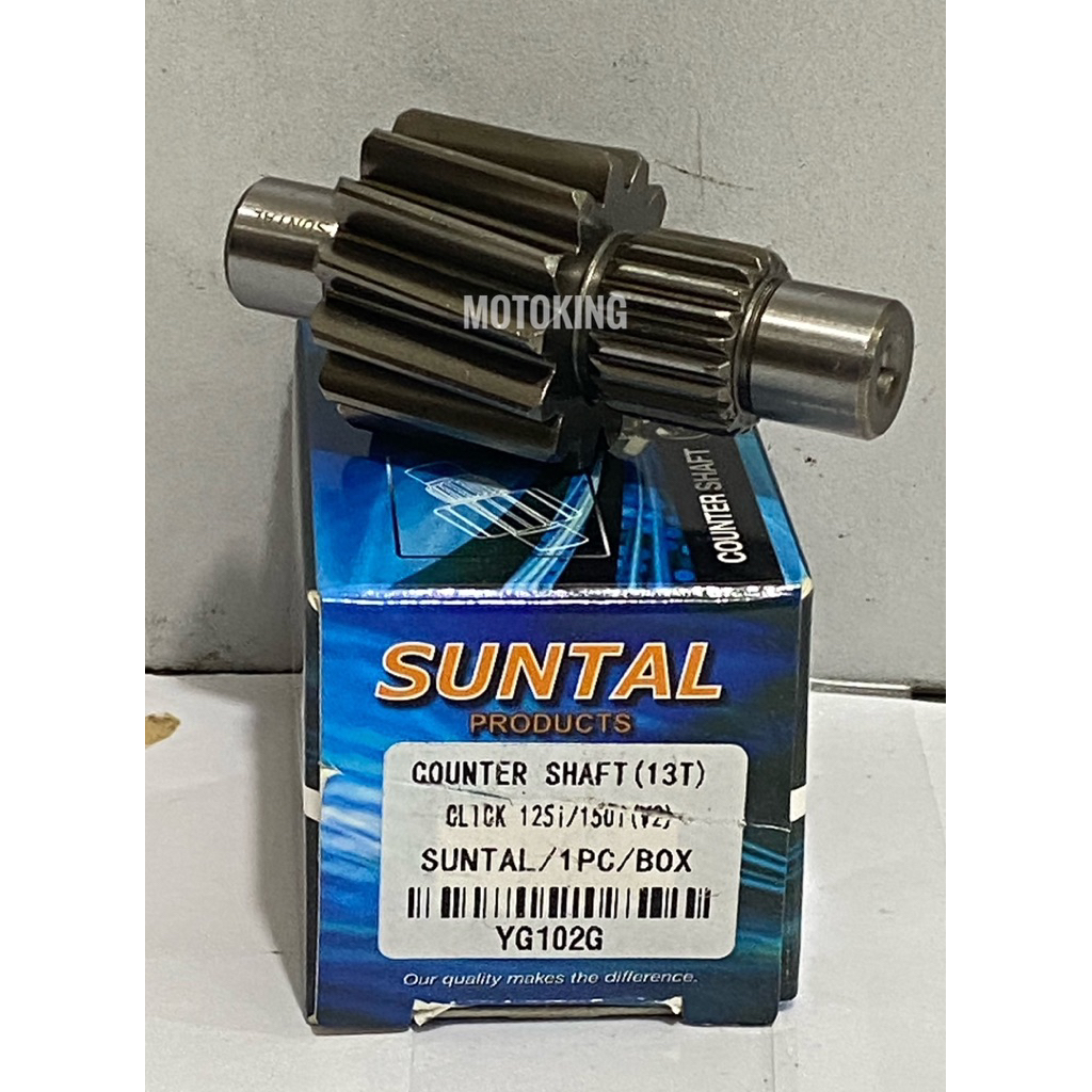 COUNTER SHAFT (13T) CLICK 125 V2/CLICK 150 (V2) SUNTAL/1PC/BOX YG102G ...