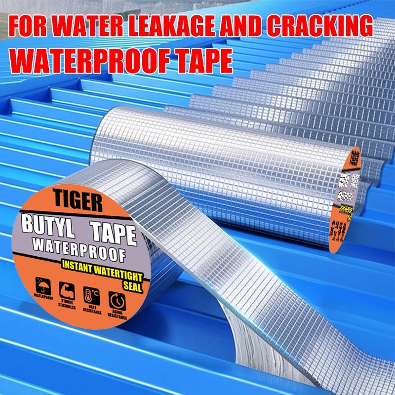 COD Tiger Aluminum Foil Butyl Waterproof Tape For Roof Leak Roof ...