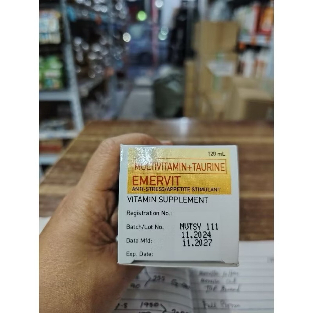 Emervit Multivitamins Anti-Stress Stimulant for Pets 120ml | Shopee ...
