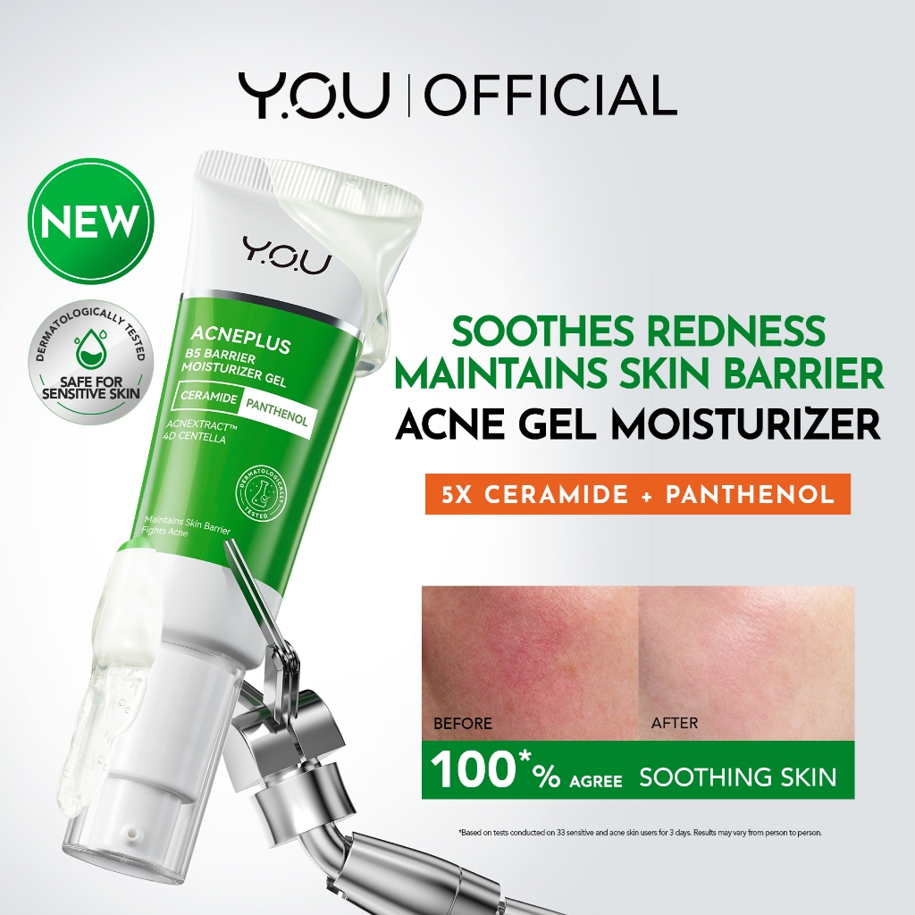 Y.O.U AcnePlus B5 Barrier Moisturizer Gel 30g l Maintains Skin Barrier ...