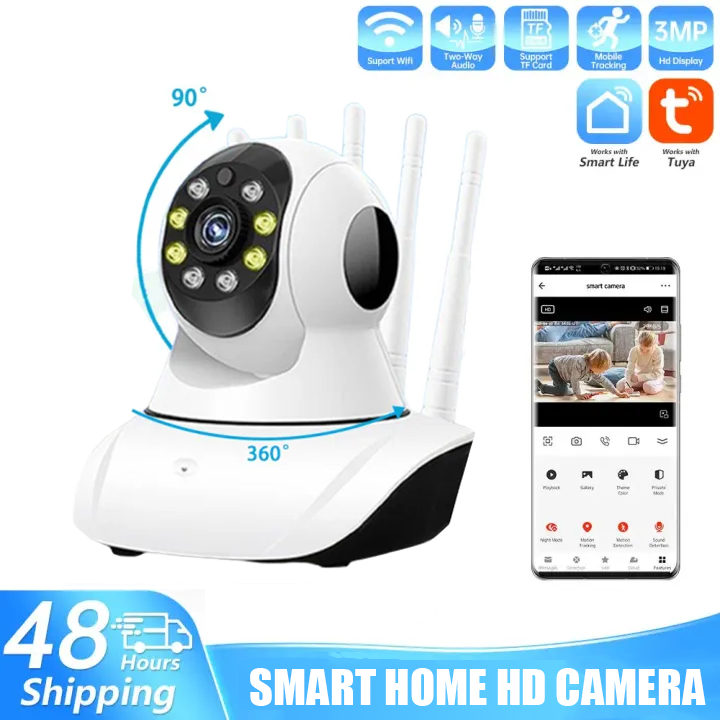 V380 Pro Night Vision HD 1080P Wireless IP Security CCTV camera wifi ...