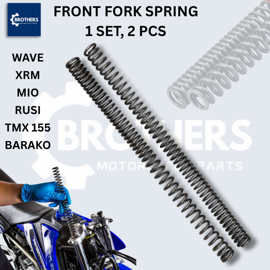 FRONT FORK SPRING 1 SET, 2 PCS FOR MOTORCYCLE | Shopee Philippines