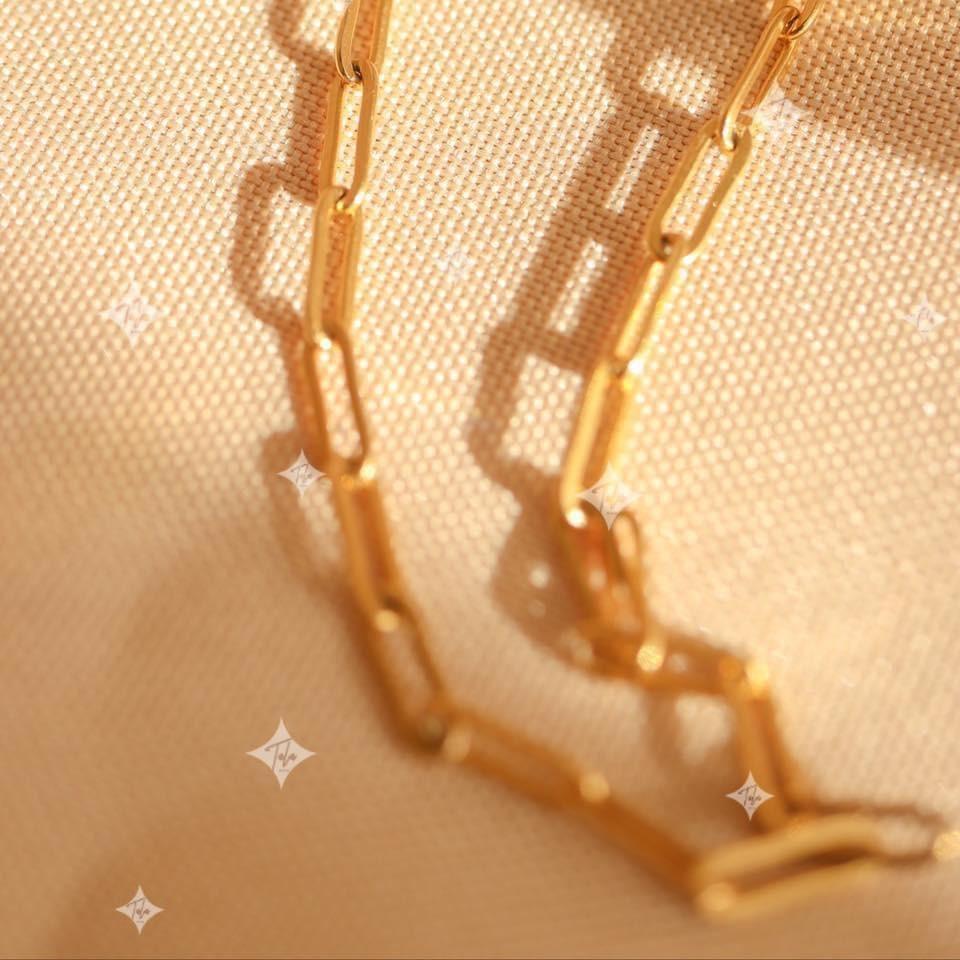 TALA by Kyla Paper Clip Chain Bracelet Stainless Steel Hypoallergenic ...