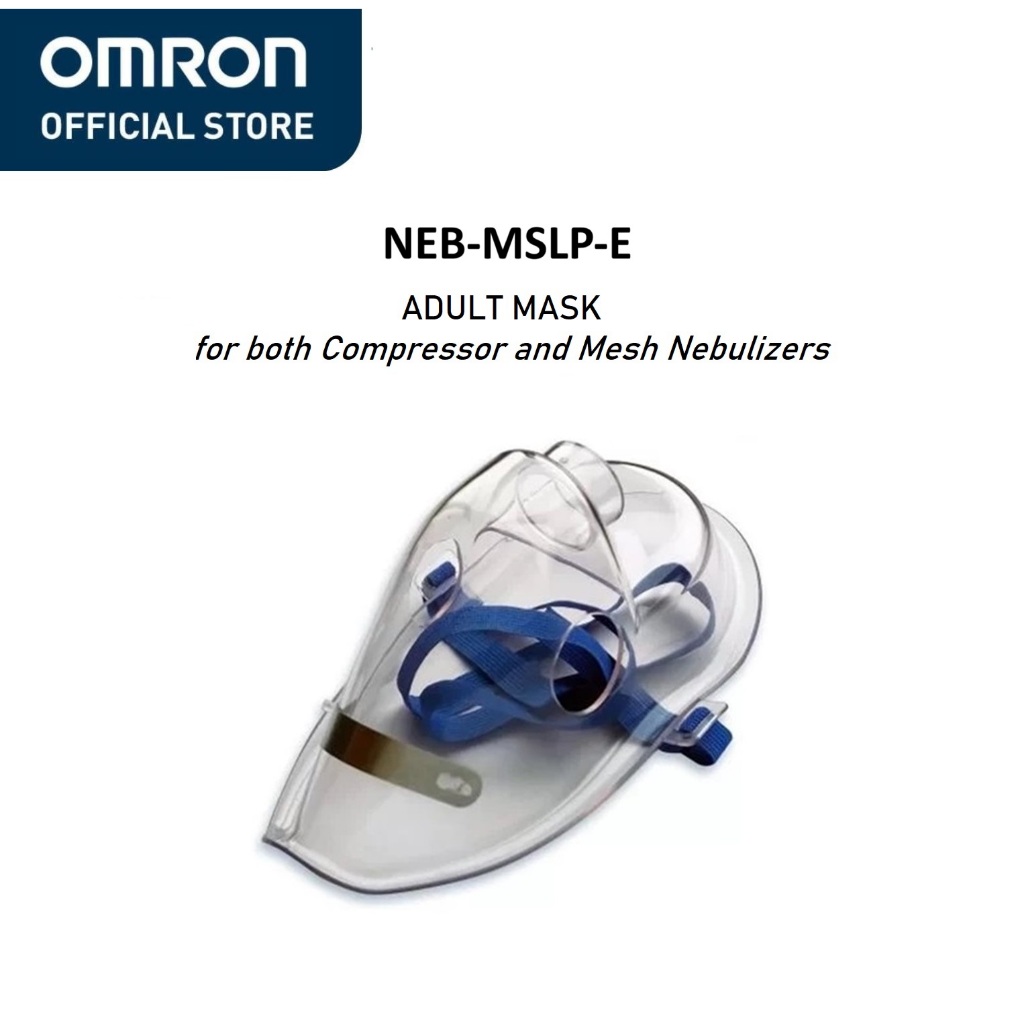 Omron PVC Adult Mask NEB-MSLP-E for Compressor Nebulizer NE-C28, C801 ...