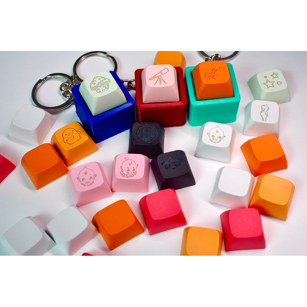 Fidget Keychain Toy - Keyboard Fidget Clicker, Stress Relief Fidget ...