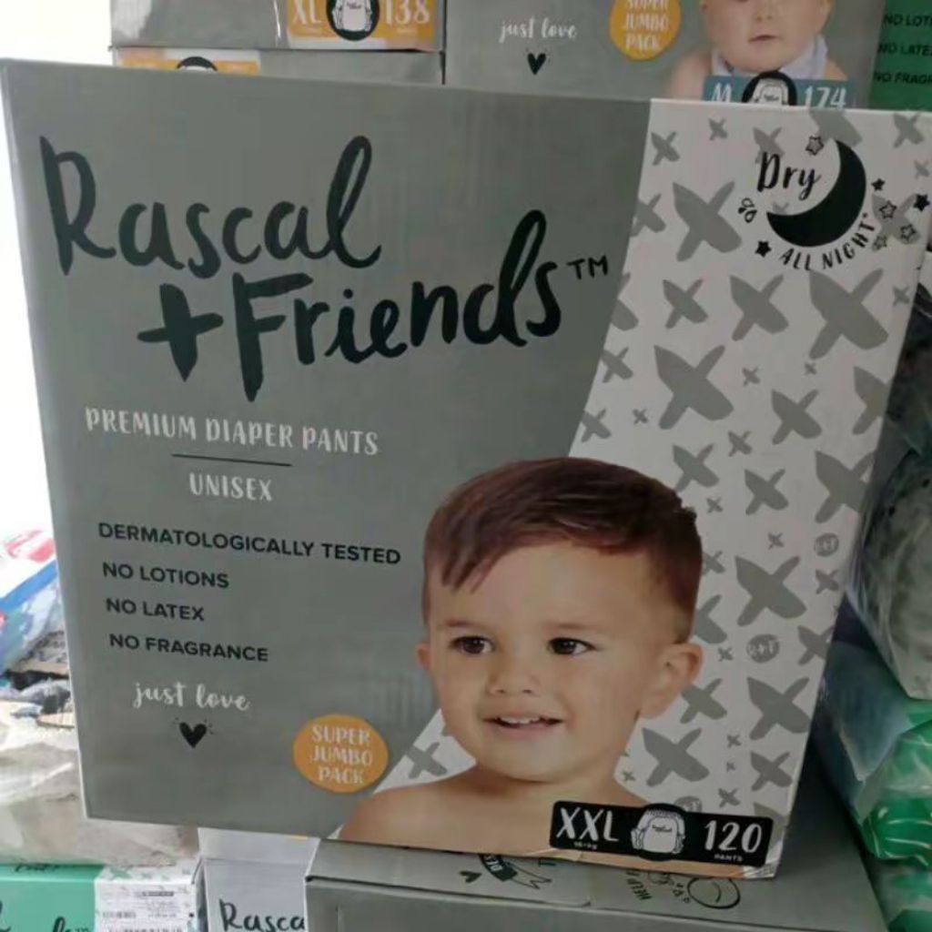 120pcs XXL New Rascals | Rascal + Friends Premium Diaper Pants | Shopee ...