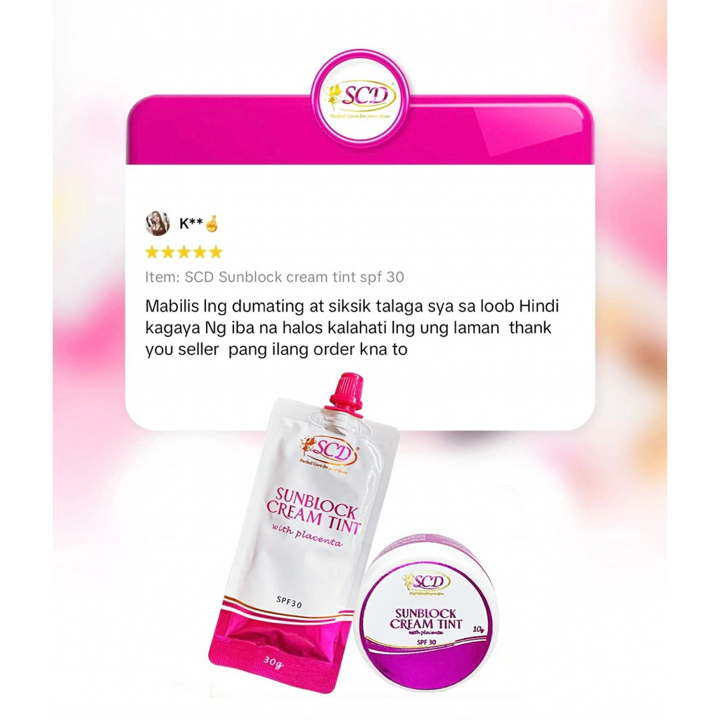 SCD SUNBLOCK CREAM TINT W/ PLACENTA SPF30 | Shopee Philippines