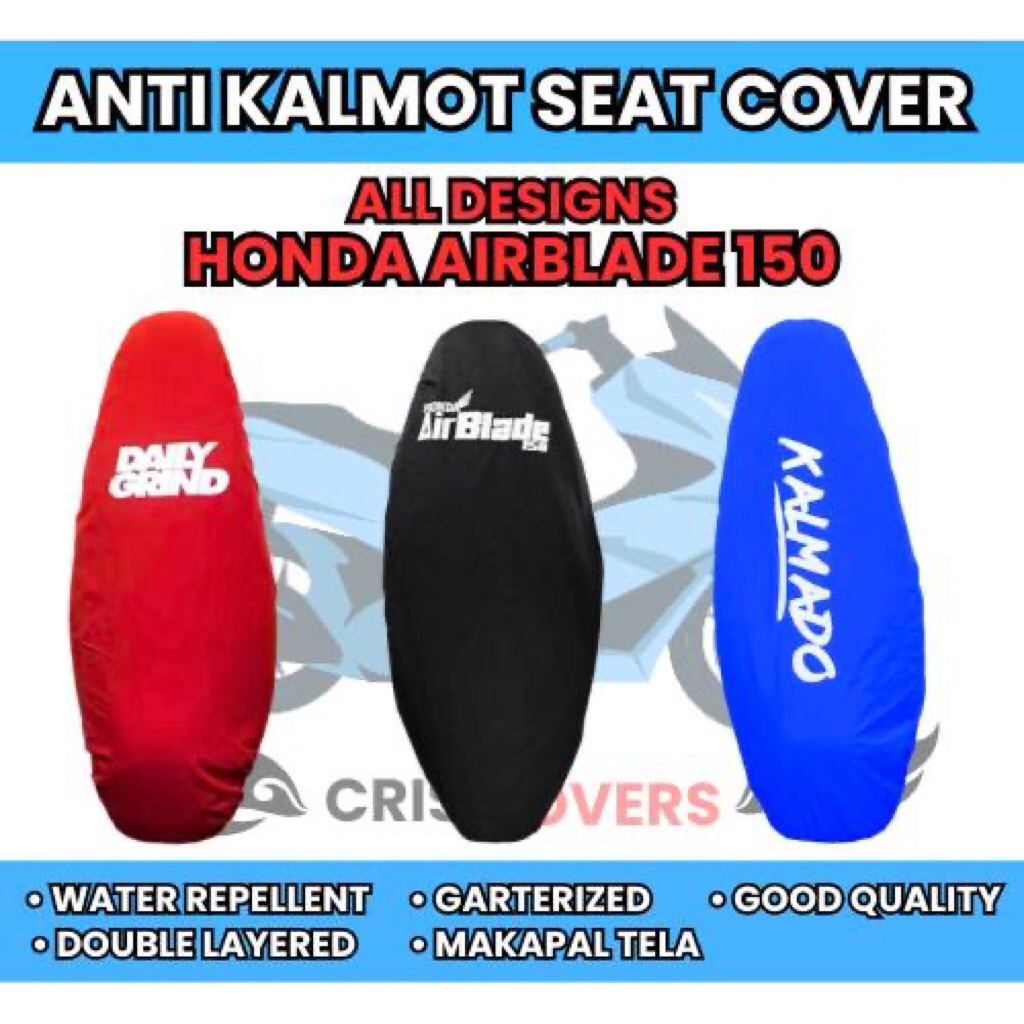 HONDA AIRBLADE 150 ALL DESIGNS ANTI KALMOT SEAT COVER MAKAPAL ...