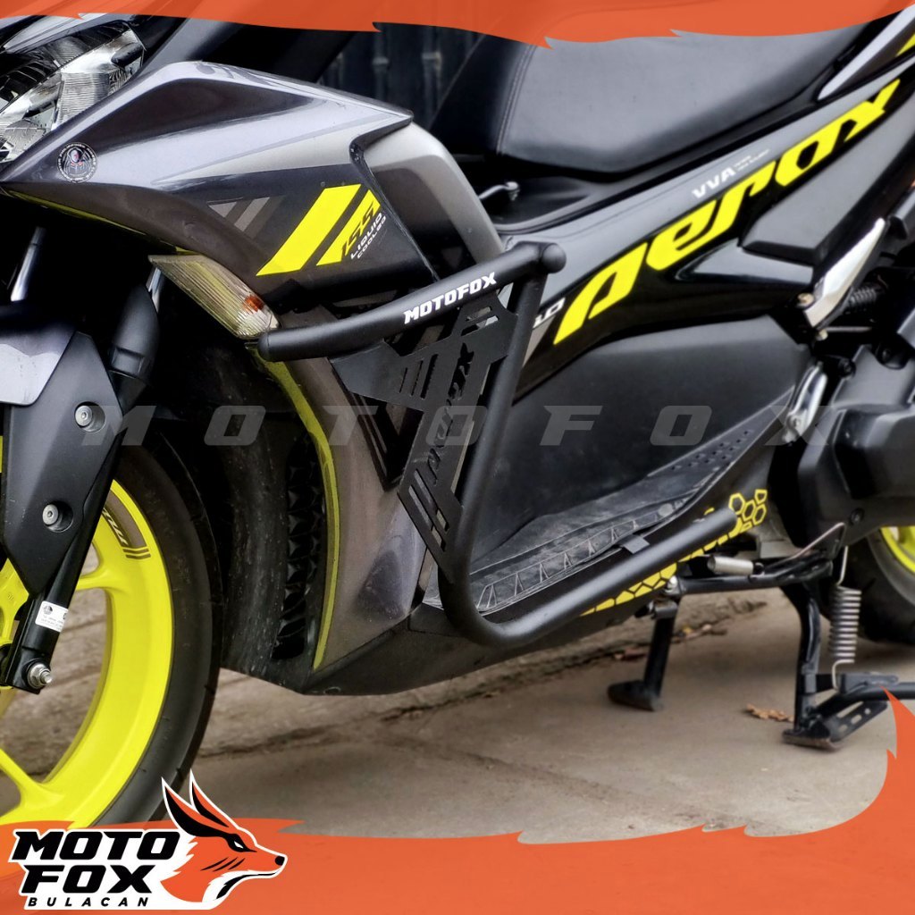 MotoFox Aerox V2 / V1 Half Crash Guard | Shopee Philippines