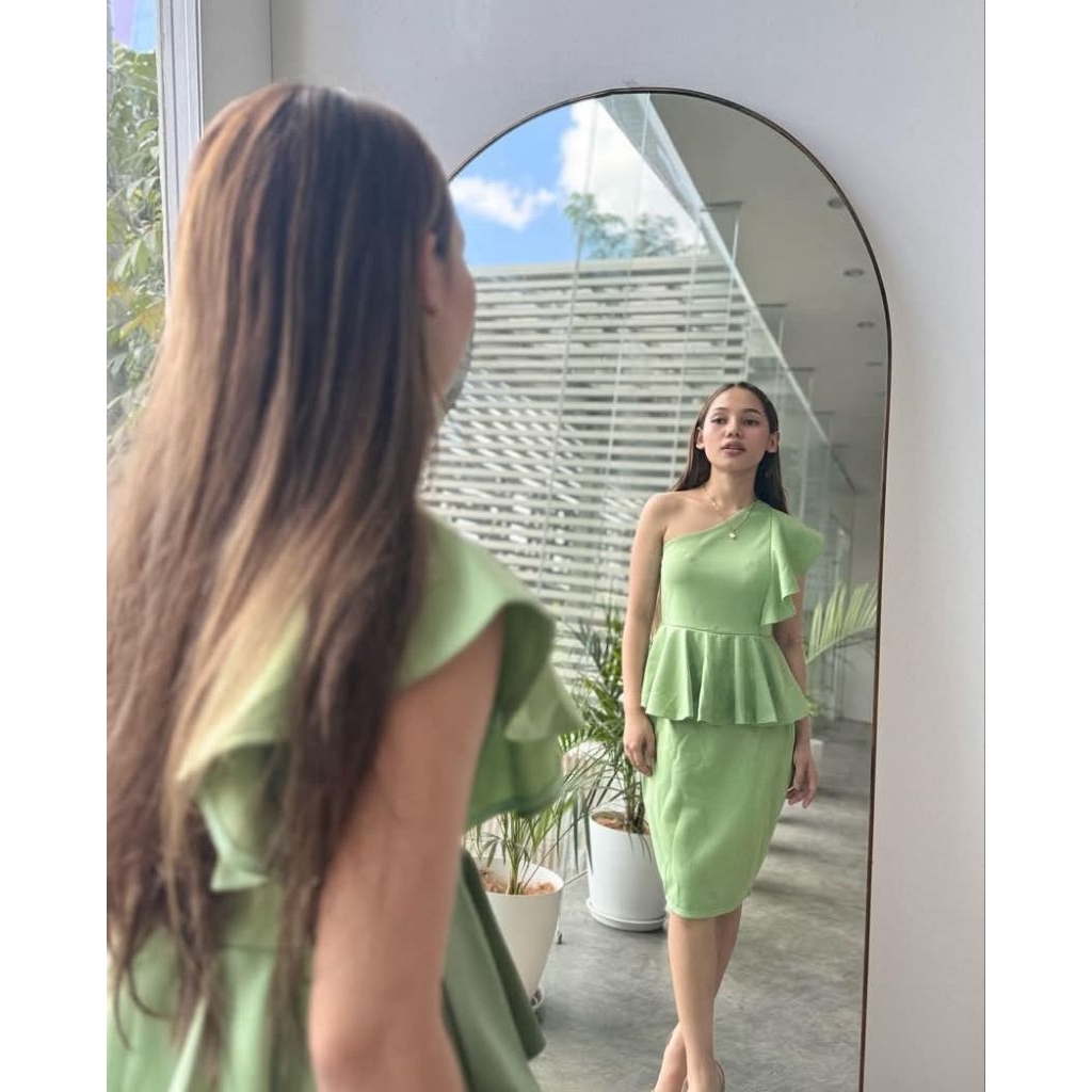 SAGE GREEN Filipiniana Gown with Slit | Bridesmaid, Ninang, Wedding, Prom  Graduation dress plus size | Shopee Philippines
