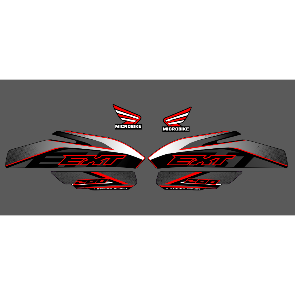 microbike ext 200 stock decal design | Shopee Philippines