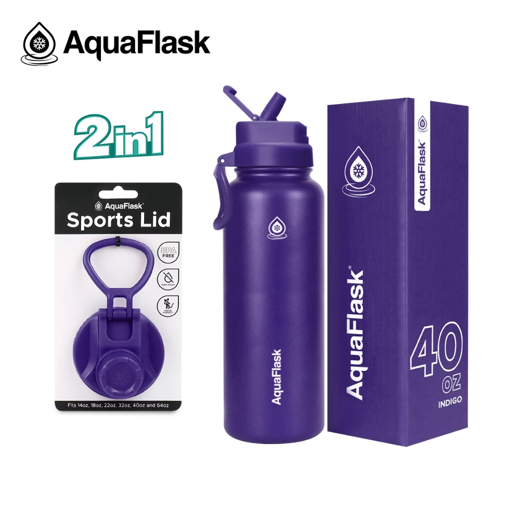 Aquaflask Colorwave Flipsip 650ml Flask Riviera Lagoon