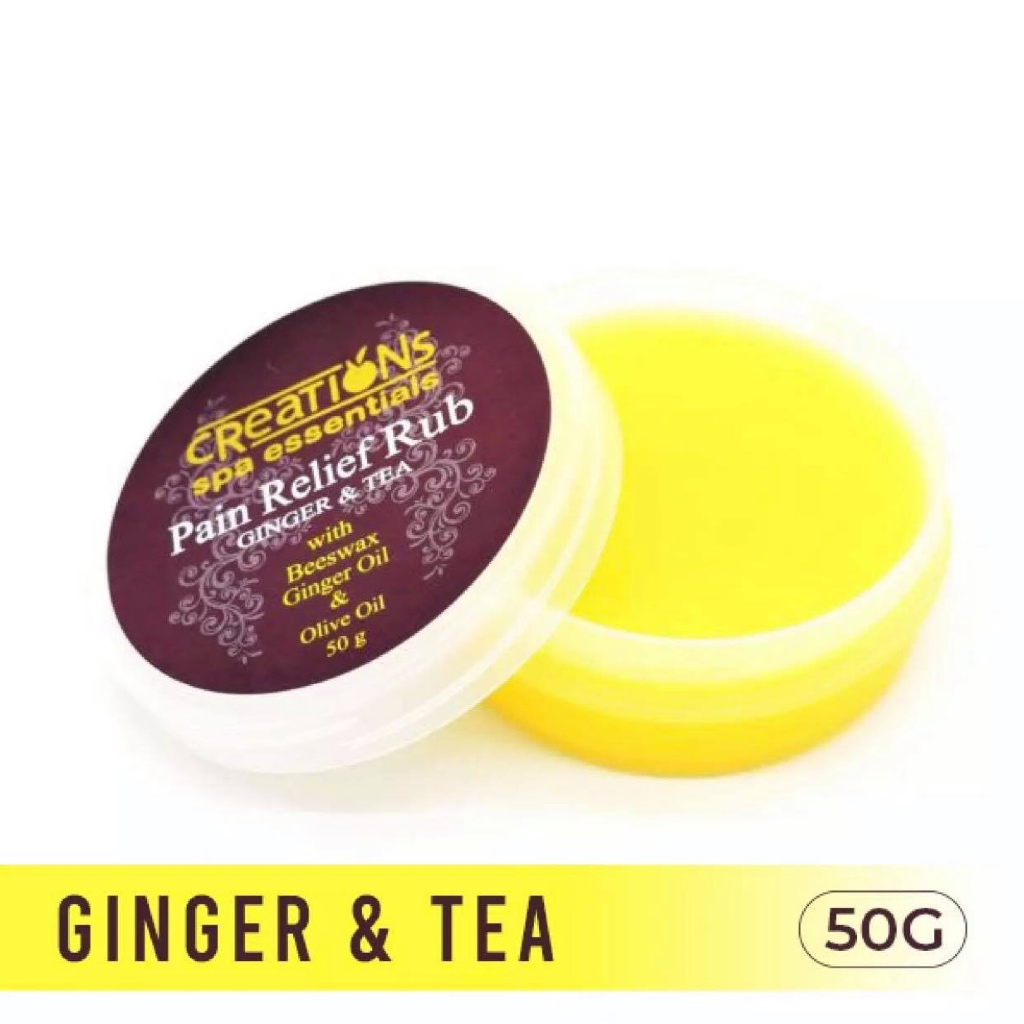 Creations Spa Essentials Pain Relief Rub ( Ginger & Tea ) | Shopee ...