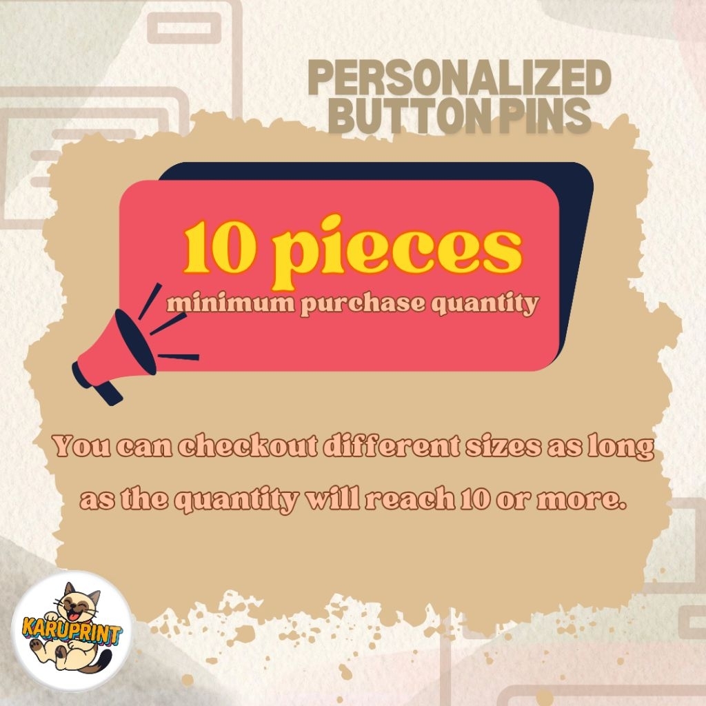 PERSONALIZED BUTTON PINS | 58mm | 32mm | 25mm [10 PCS MINIMUM] | Shopee ...