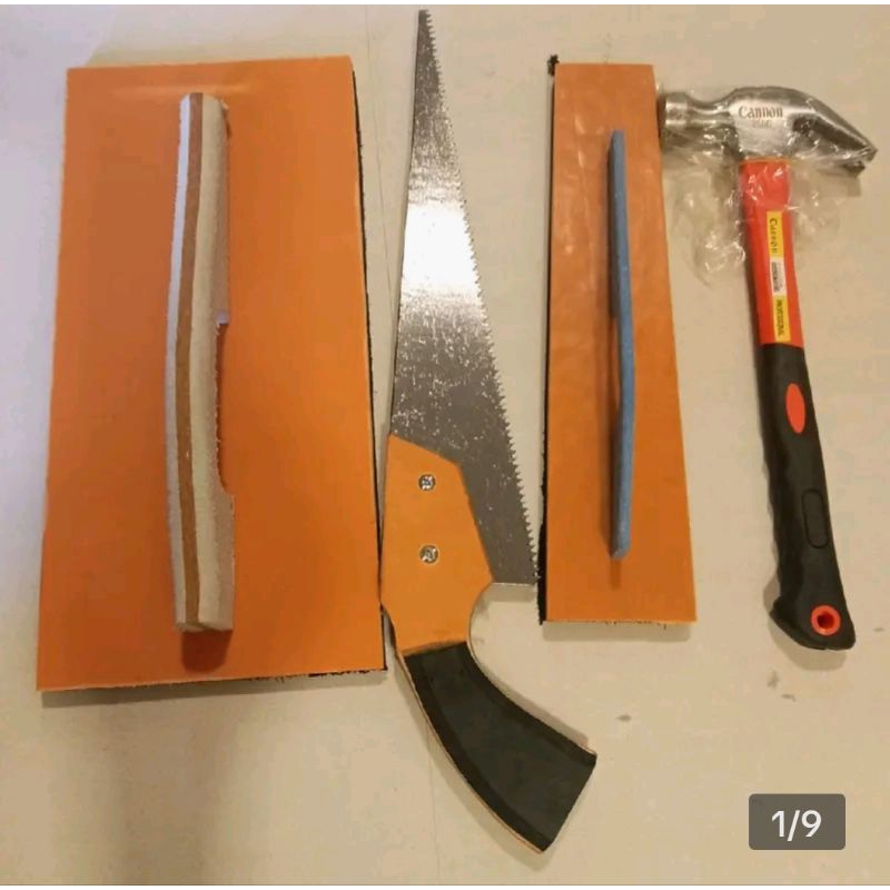 TROWEL SET RODELA BIG AND SMALL HANDSAW AND MARTILYO 41N1 SET MASON ...