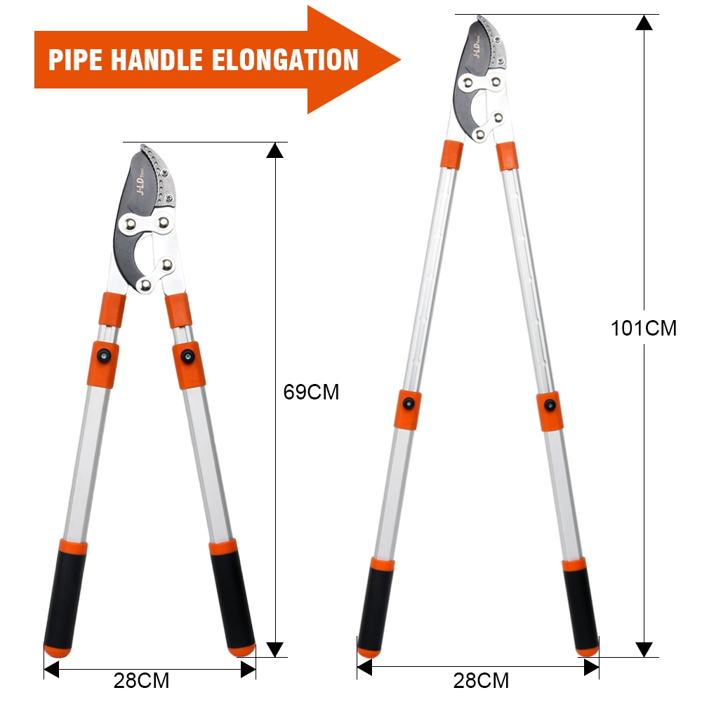 JLD Telescopic Loppers With Compound Action Rust-proof Razorsharp ...