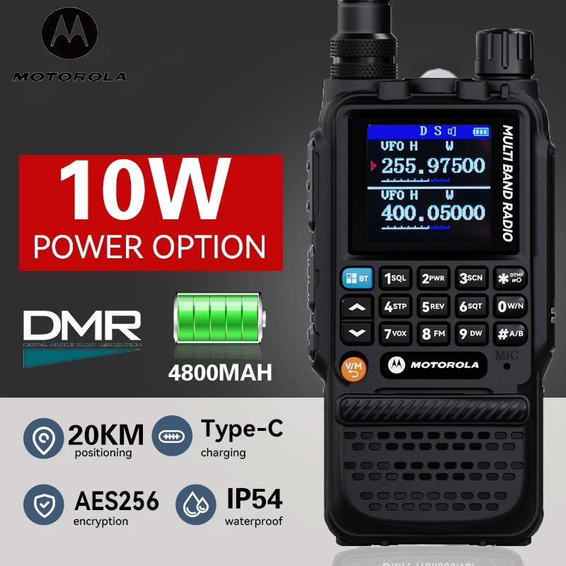 MOTOROLA GP360 Radio Walkie Talkie Long Range 50KM Two Way Radio IP54 ...