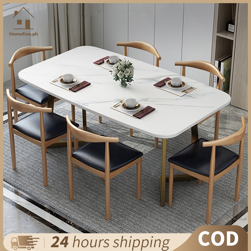 rectangle marble dining table